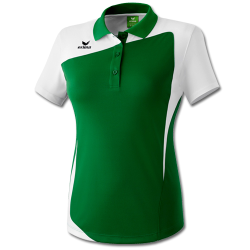 Erima Damen Tennisshirt Poloshirt CLUB 1900 grün / weiß