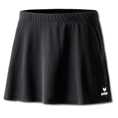 Erima Damen Tennisrock mit Innenhose PERFORMANCE schwarz