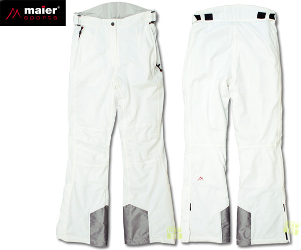 Maier Sports Damen Skihose Winterhose Schneehose Vroni weiß auch mit langem Bein