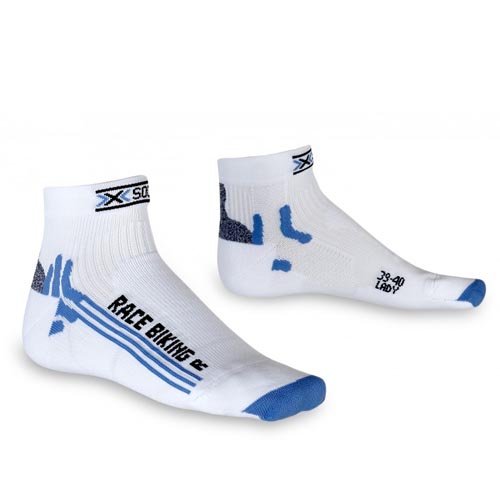 X-Bionic Damen Socken X-Socks Bike Racing weiß